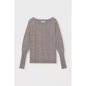 Pull kashmir ronde hals dark sand