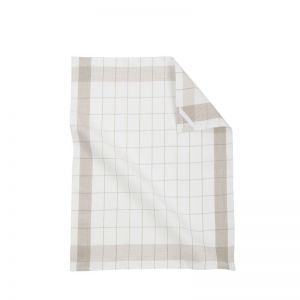keukenhanddoek half linnen taupe
