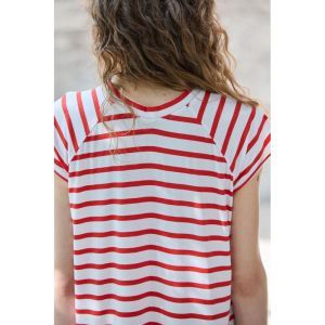 Slaapkleed stripe white/mi